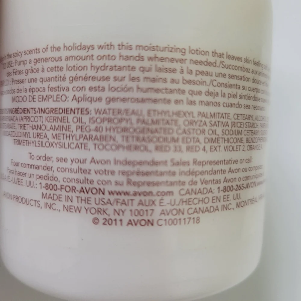 Avon Holiday Spice Gift Set 2011 Hand Soap and Lotion